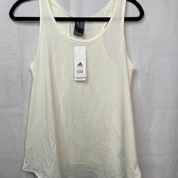 Adidas X Karlie Kloss Women Active Tank Small Off White - Picture 3 of 7